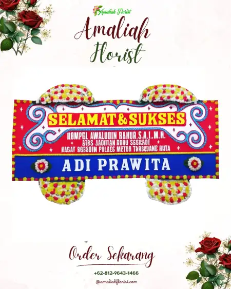 Papan Bunga Ucapan Selamat Paket Wedding Cibinong