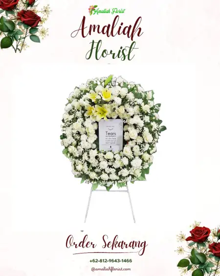 Krans Bunga Duka Paket Wedding Cibinong