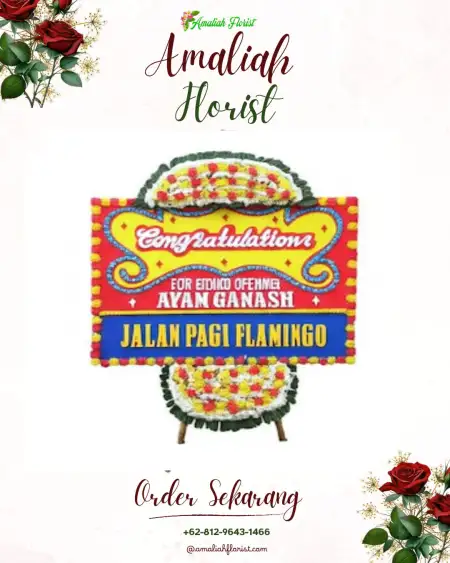 Sewa Papan Bunga Paket Wedding Cibinong